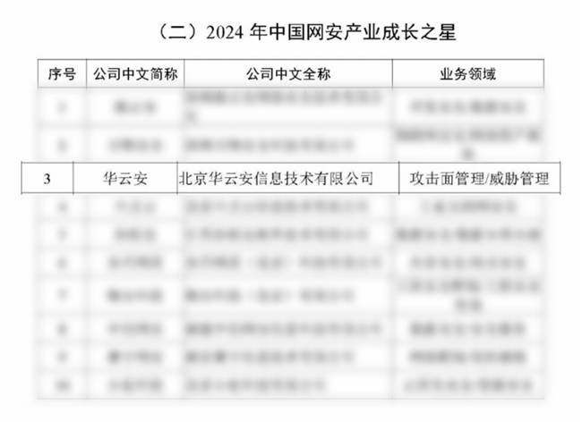 华云安蝉联2024年中国网安产业成长之星