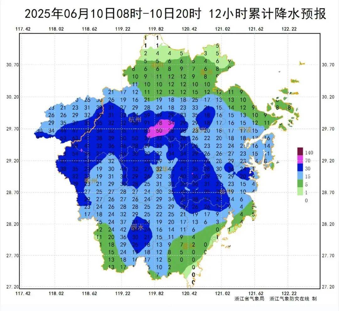 今天暴雨大暴雨！浙江持续湿哒哒！即将冲击35℃+